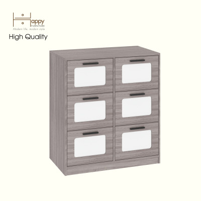 HAPPY FURNITURE , Tủ lưu trữ 6 ngăn kéo - TASY ,THK_316 , 90cm x 50cm x 100cm DxRxC