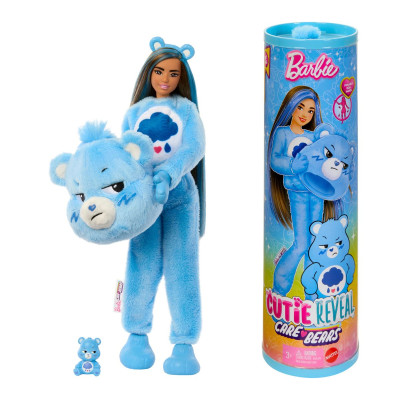Đồ Chơi Búp Bê Barbie Cutie Reveal - Gấu Care Bear Xanh Nhõng Nhẽo BARBIE JCN96/JCN93