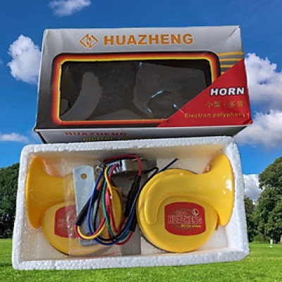 Còi Ngân Ô TÔ Xe Máy Kiểu Ốc Sên 8 Tiếng 12v-24v Loại Tốt: Âm Thanh Sắc Nét, Độ Bền Vượt Trội