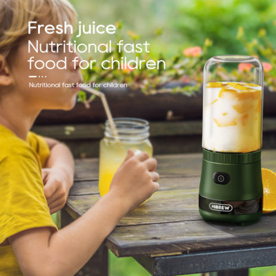 Máy xay hạt cà phê, sinh tố và đá viên cầm tay dùng pin thương hiệu Mỹ HiBREW G2 cao cấp - Hàng Nhập Khẩu