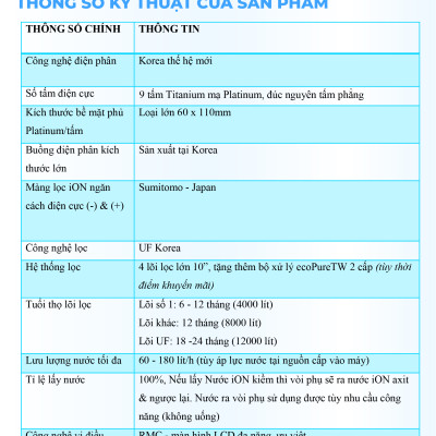 Máy Lọc Nước Điện Giải Ion Kiềm ROBOT IonQueen 912 Chế Độ Nóng Nguội Lạnh - Hàng Chính Hãng