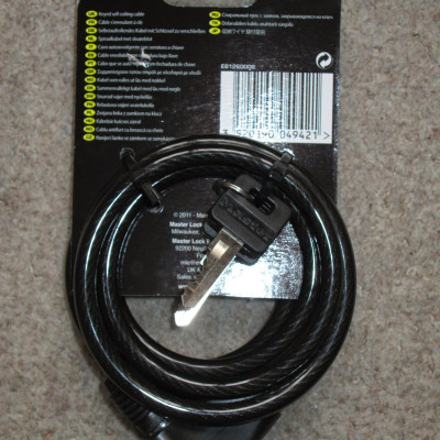 KHÓA DÂY XE ĐẠP MASTERLOCK 8126EURD