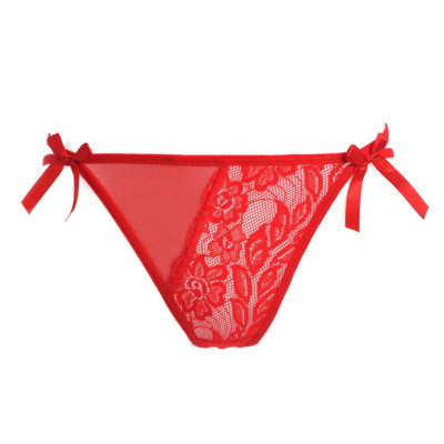 Quần lót nữ lọt khe xẻ dáy - Quần chíp ren nữ - Đỏ