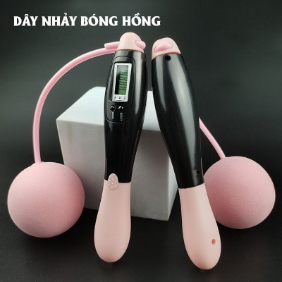 (Thanh Lý)Bộ Dây Nhảy Đếm Số 3in1 Không Dây Bóng To, Quy Đổi Ra Calo - Khoảng Cách – Dây Nhảy Kèm Bóng Xoay Cho Người Mới Bắt Đầu Tập