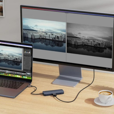 HUB chuyển đổi HyperDrive Next 10 in 1 Port USB-C Hub - Truyền tải dữ liệu nhanh, sạc công suất cao 140W,  HD4005GL - Hàng Chính Hãng