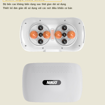 Máy Massage Bụng Cao Cấp Nikio NK-166DC - Công Nghệ Xoa Bóp Kết Hợp Hồng Ngoại Hiện Đại, Hỗ Trợ Cải Thiện Vòng 2 Cực Nhanh, Pin Sạc Tiện Lợi