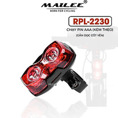 Đèn Hậu Xe Đạp LED RPL-2230 Nhấp Nháy Sáng Cao Gắn Trụ Yên An Toàn Ban Đêm Xe Đạp Địa Hình (chạy pin AAA) - Mai Lee