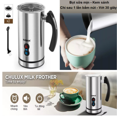 Máy tạo bọt sữa thương hiệu Chulux QF-MF223BA 500W - HÀNG NHẬP KHẨU