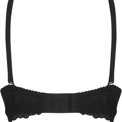 Áo Ngực Trơn Dây Ren Có Gọng Đệm Vừa Zuen THA2061 - Đen