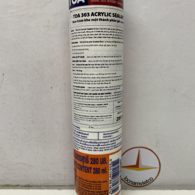 Keo Toa 303 Acrylic Sealant màu Trắng 280ML