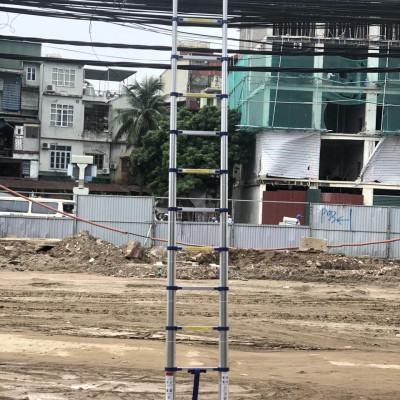 Thang nhôm rút Ninda NK-38 màu xanh cao tối đa 3m8