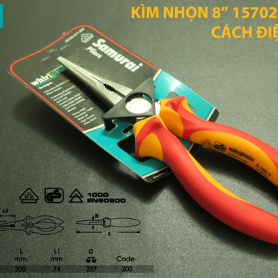 KÌM MŨI NHỌN 8" CÁCH ĐIỆN 1000V WHIRLPOWER 15702-311-200