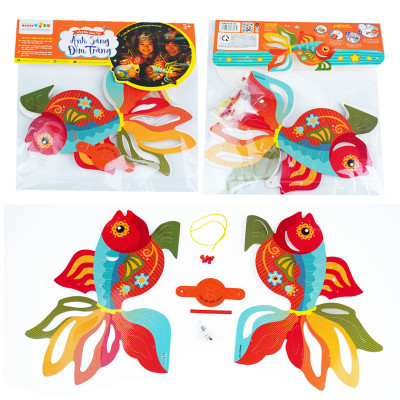 Lồng đèn trung thu Happy KiBu - Lồng đèn sáng tạo, Ánh sáng đêm trăng hình Cá