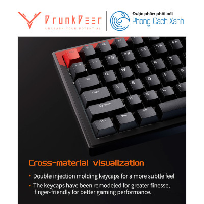 Bàn phím từ HE DrunkDeer G75 | Magnetic Switch - Rapid Trigger - Hàng Chính Hãng