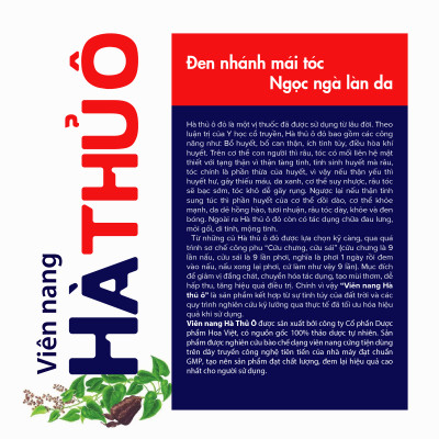 Hà thủ ô đỏ giup Bổ huyết, đen râu tóc, tóc bạc sớm