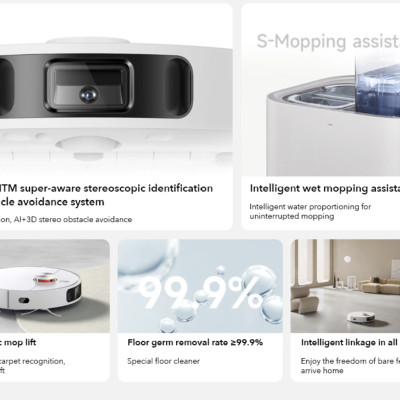 Robot Hút Bụi Lau Nhà Xiaomi Mijia Omni 1S - Tự Động Đổ Rác Giặt Giẻ Lau Sấy Khô Bằng Khí Nóng Camera AI Thông Minh - Hàng Nhập Khẩu