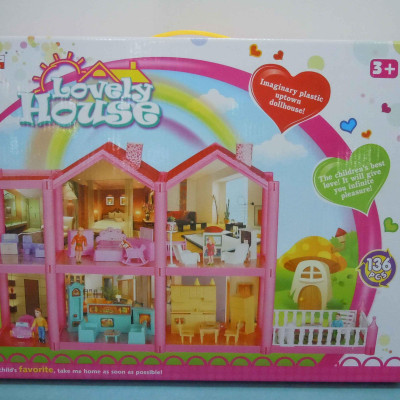 Mô Hình Nhà Búp Bê Cỡ Lớn Cho Các Bé Chơi Đồ Chơi Barbie