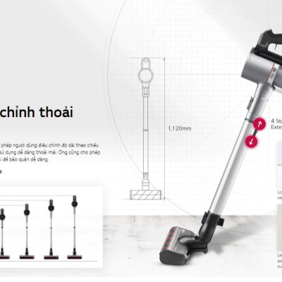 Máy Hút Bụi Lau Nhà Không Dây LG A9N-Max - Hàng Chính Hãng