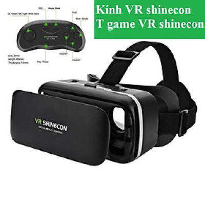 Kính thực tế ảo VR Shinecon cao cấp cho Điện thoại + Tay Game Bluetooth 3.0