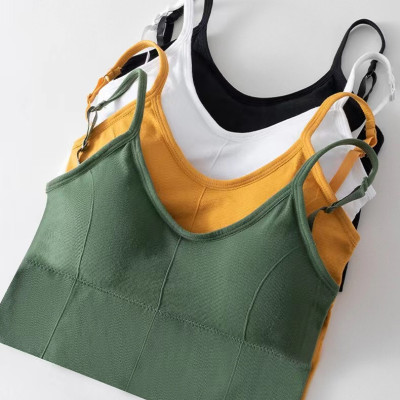 Large U-shaped beauty back underwear female camisole undershirt one piece with chest pad summer inside can be worn outside bottoming shirt bra