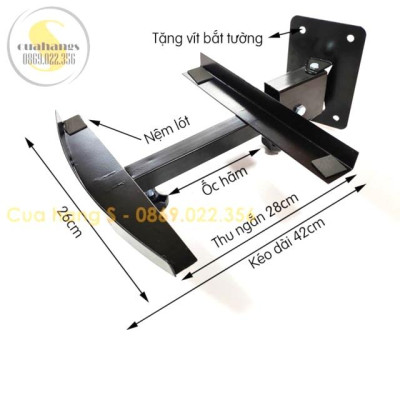 Giá đỡ loa-khung treo loa loại tốt chịu tải trọng cao 30kg ( 1 bộ gồm 2 chiếc)