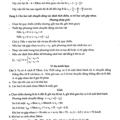 Vật Lý 10 - Tuyệt Kỹ Các Thủ Thuật Giải Nhanh Tự Luận - Trắc Nghiệm
