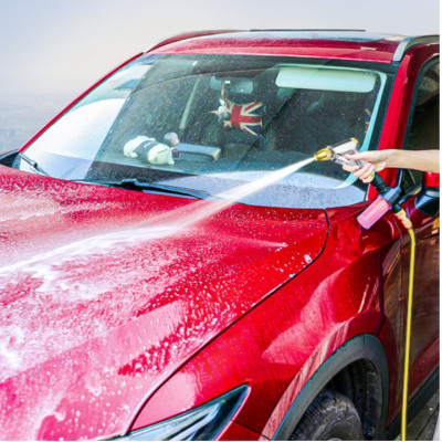 Vòi nước rửa xe tưới cây tăng áp thông minh loại 5m cao cấp TLG 236498-1 (dây trắng-đai,nối xanh)