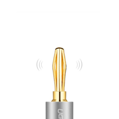 Dây cáp âm thanh giắc hình bắp chuối, vỏ cáp bọc PVC bện nylon cao cấp dài 1m UGREEN AV152 50536 - Hàng chính hãng