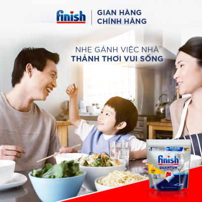 Viên rửa chén bát Finish Quantum túi 21 viên