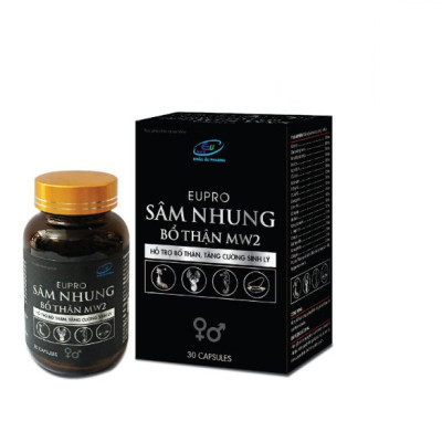 Sâm Nhung Bổ Thận Mw2 - Khỏi Lo Vấn Đề Sinh Lý - Dùng Cho Cả Nam Và Nữ - Tiêu Chuẩn Châu Âu - Lọ 30 Viên