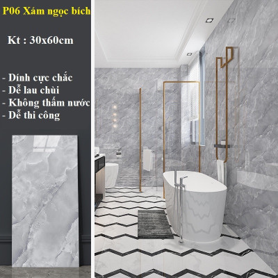 Bộ 5 Tấm Xốp Dán Tường 3D PVC Gỗ Nâu Đỏ 60x30cm Keo Sẵn Dày 2,5mm Cao Cấp, Sang Trọng 