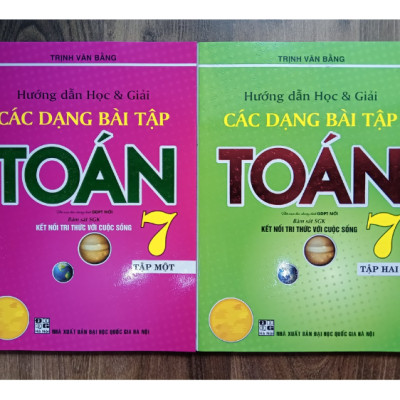 Sách - Combo Hướng Dẫn Học & Giải Các Dạng Bài Tập Toán 7 - Tập 1 + 2 (Bám Sát SGK Kết Nối Tri Thức Với Cuộc Sống)