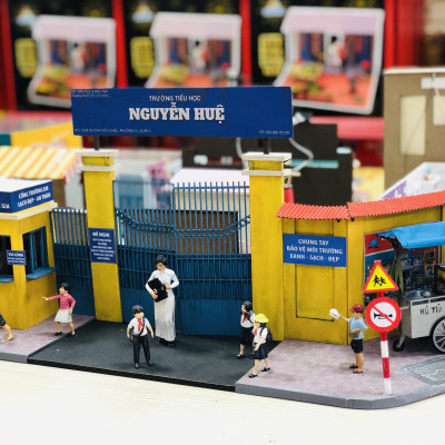 MÔ HÌNH TỰ LẮP RÁP DIY SÀI GÒN THU NHỎ - HỒI ỨC MÁI TRƯỜNG XƯA - GP02