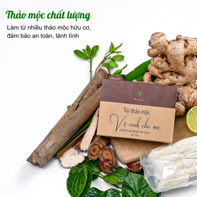 Combo chăm sóc cho mẹ Wonmom ( 1 Kem nghệ tươi 50g + 1 Hộp thảo mộc vệ sinh cho mẹ 10 túi/hộp)