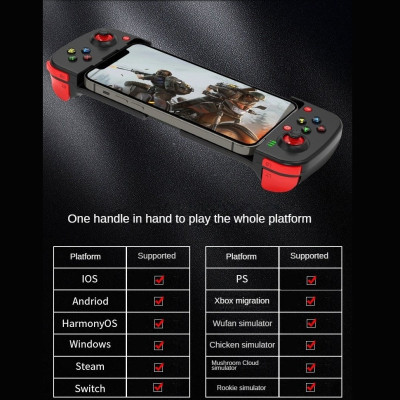 Gamepad Tay Game Không dây Bluetooth D3 đa nền tảng cho máy tính - điện thoại - máy game Console Hàng nhập khẩu