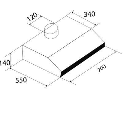 Máy Hút Mùi Cổ Điển Kaff KF-701I - Hàng Chính Hãng