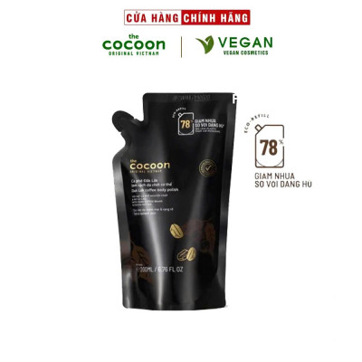 Túi Refill - Tẩy da chết cơ thể cà phê Đắk Lắk Cocoon 200ml VEGAN