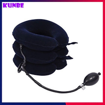Đai Gối Hơi Đỡ Cổ Massage Hỗ Trợ Điều Trị Kéo Dãn Đốt Sống Cổ KUNBE ( Bóng Kim Loại )
