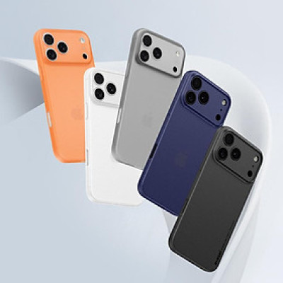 Ốp lưng nhám siêu mỏng 0.3mm cho iPhone 17, 17 Air, 17 Pro, 17 Pro Max hiệu Memumi Slim - mặt lưng chống trượt, chống bảo vệ camera