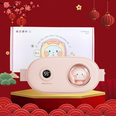 ￼Đai Chườm Nóng Massage Bụng KAW 6 Chế Độ Màn LED Thông Minh, Giảm Đau Bụng Kinh Nhanh Chóng, Làm Ấm Vùng Bụng Vùng Lưng