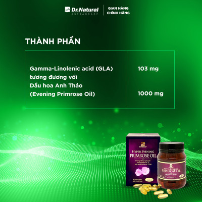 Bộ Sản Phẩm Đẹp Da, Giảm Nám: Hyper Evening Primrose Oil 180 Viên, Serum Vàng Nhau Thai Cừu 50ml