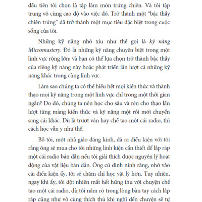 Micromastery - Thành Thạo Kỹ Năng Nhỏ, Vươn Đến Thành Công Lớn