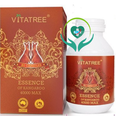Vitatree  Essence of kangaroo 40000 -Hộp 80 Viên-  Tăng Cường Sinh Lý Nam Giới
