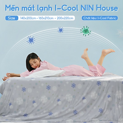 [CHĂN HÈ MÁT LẠNH] Mền lạnh I Cool Advance NIN House | Chăn mền Ice Silk fabric siêu mát lạnh cao cấp 160x210cm màu NM8031