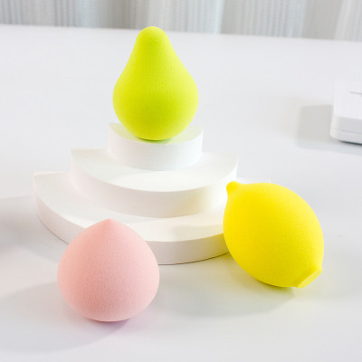 Hộp bông tán phấn trang điểm 4 món hình trái cây ,  siêu dễ thương mềm  mịn , xinh xắn đáng yêu  ,có hộp đựng tiện dụng