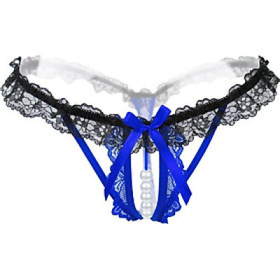  Quần lót lọt khe đính hạt - xanh đen