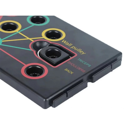 Bảng Dụng Cụ Hít Đất Kèm thanh đòn ngang ,  Dây Kéo Đa Năng Cleacco Nhiều Bài Tập Theo Màu Sắc BORO SPORT