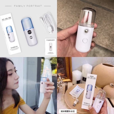 Dụng cụ trang điểm làm đẹp _ Xịt khoáng nano mini cầm tay , xịt  phun sương mặt , cấp ẩm , mịn màng ,mát mẻ , không bị khô ,hợp với người ngồi văn phòng , thiết kế nhỏ gọn dễ mang theo mọi nơi