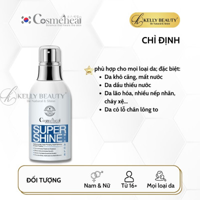 Xịt Dưỡng Ẩm Căng Bóng Da Cosmeheal SuperShine Miracle - Cấp Ẩm, Se Nhỏ Lỗ Chân Lông; Mịn Da | Kelly Beauty