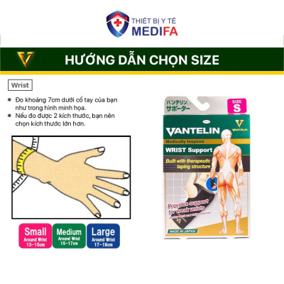 Băng Bảo Vệ Khớp Cổ Tay Vantelin Wrist Support size M